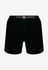 Dolce 
Gabbana Embroidered Logo Boxers Black M4C15J ONN94-N0000