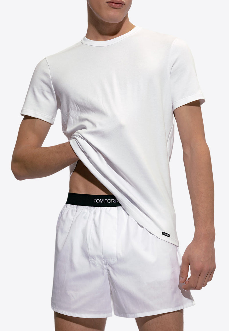 Tom Ford Basic Crewneck T-shirt White T4M081040 0-100