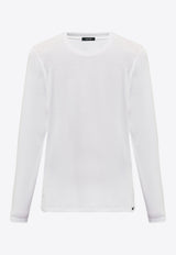 Tom Ford Long-Sleeved Crewneck T-shirt White T4M141410 0-100