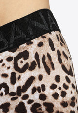 Dolce 
Gabbana Leopard Print Stretch Boxers Brown M4D19J ONO03-HA93M