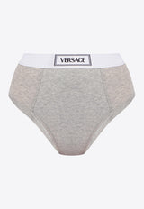 Versace Logo-Embroidered Briefs 1013505 1A09551-1E130