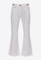 Versace Medusa Flared Jeans White 1014103 1A08570-1D110