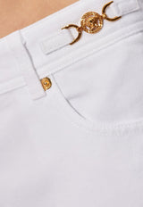 Versace Medusa Flared Jeans White 1014103 1A08570-1D110