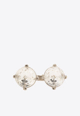 Moschino Crystal Embellished Ring Silver 24121 A9196 8499-1001