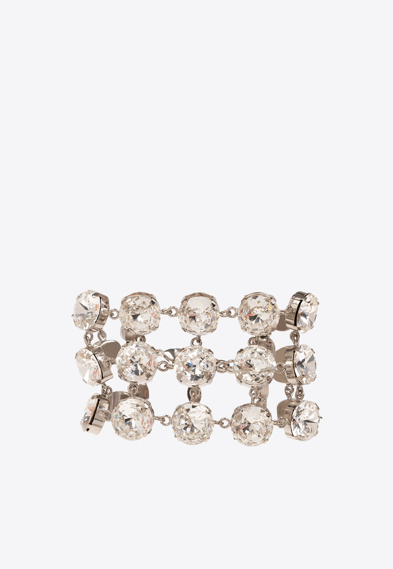 Moschino Crystal Embellished Bracelet Silver 24121 A9190 8499-1001