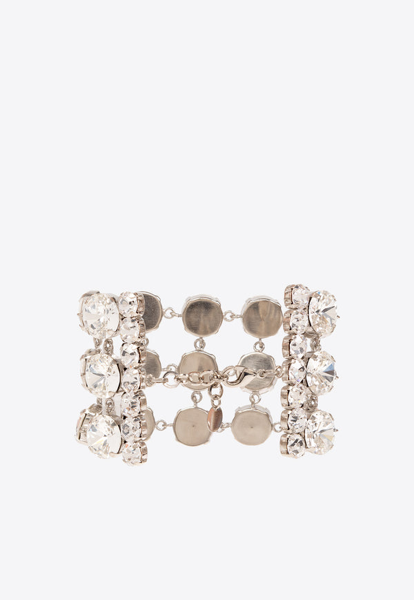 Moschino Crystal Embellished Bracelet Silver 24121 A9190 8499-1001