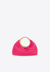 Jacquemus Mini Calino Ring Top Handle Bag in Nappa Leather 241BA395 3171-450 Pink