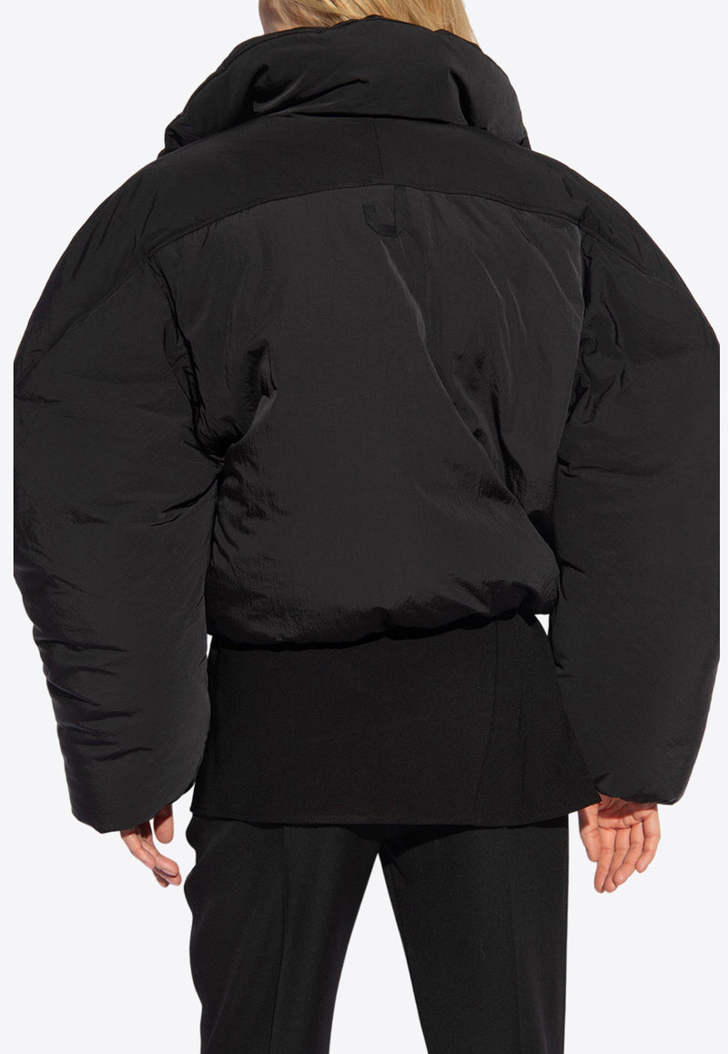 Jacquemus Caraco Cropped Puffer Jacket 241CO049 1320-990 Black