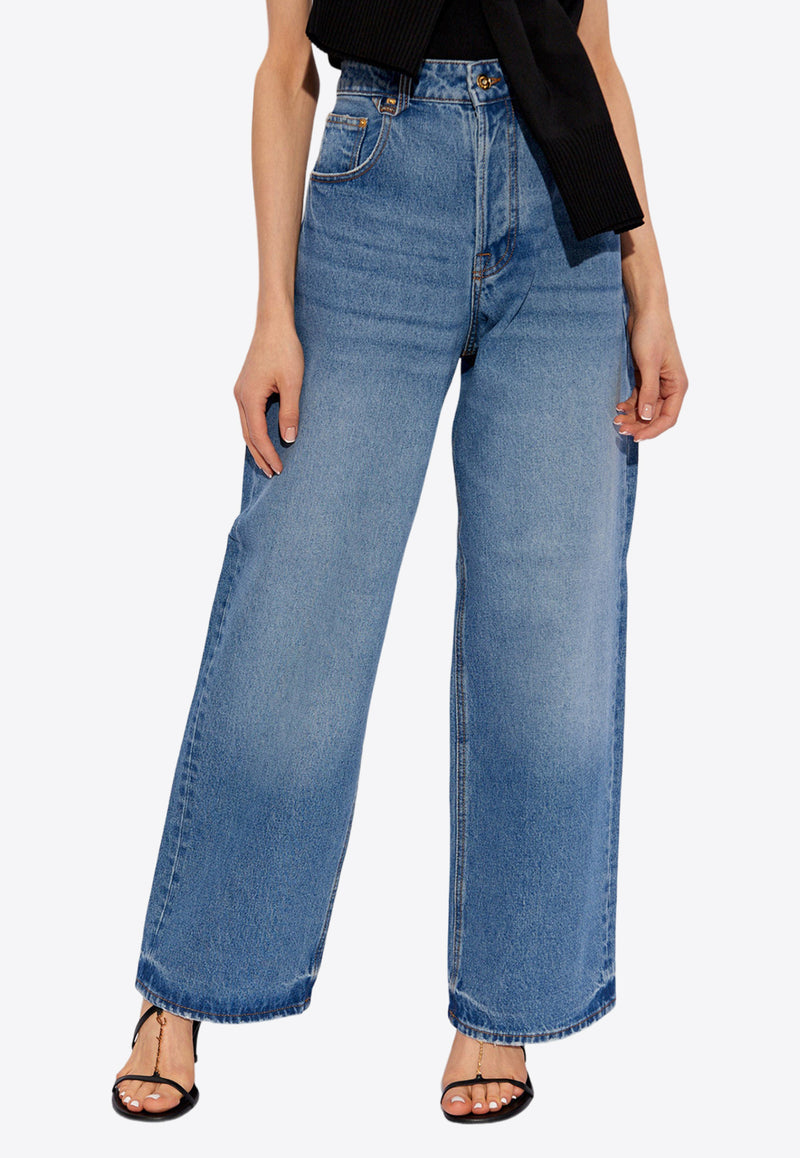 Jacquemus Oversized Wide-Leg Jeans 241DE038 1513-33C Blue