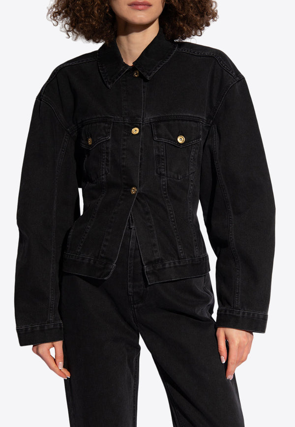 Jacquemus Fitted Denim Jacket 241DE036 1515-990 Black