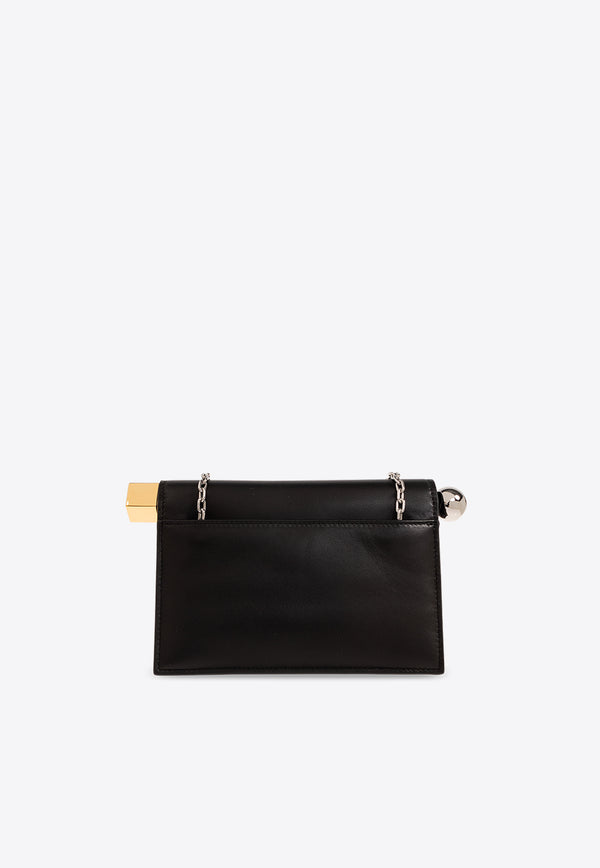 Jacquemus Mini Rond Carré Leather Clutch 241BA392 3171-990 Black