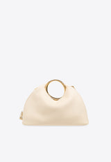 Jacquemus Le Calino Ring Top Handle Bag in Nappa Leather 241BA396 3171-115 Ivory