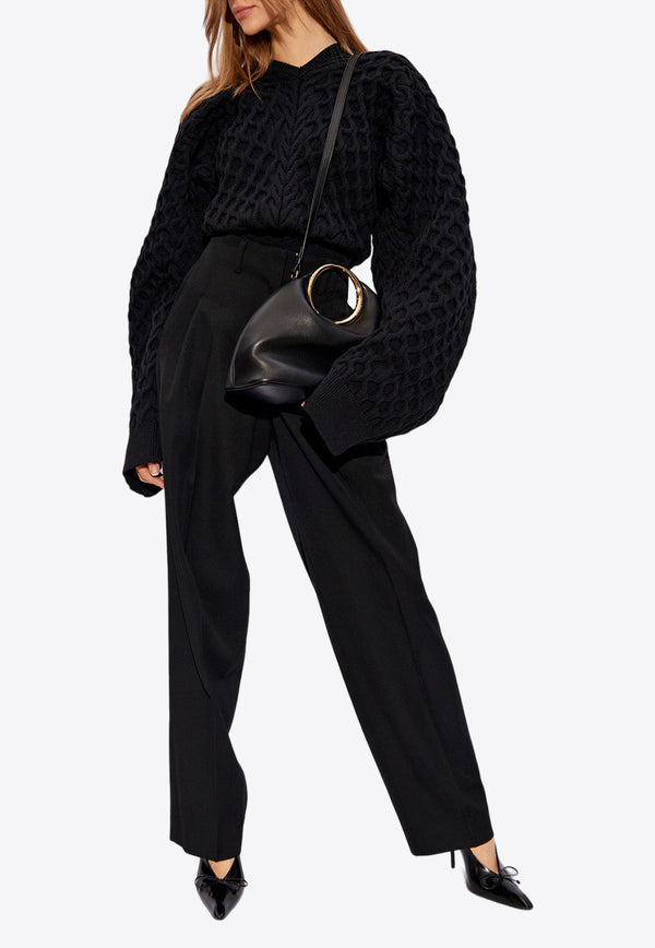 Jacquemus Knitted Oversized Sweater 241KN391 2375-990 Black