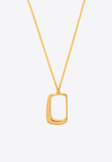 Jacquemus Le Collier Ovalo J Pendant Necklace Gold 241JW651 5845-270