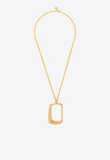 Jacquemus Le Collier Ovalo J Pendant Necklace Gold 241JW651 5845-270