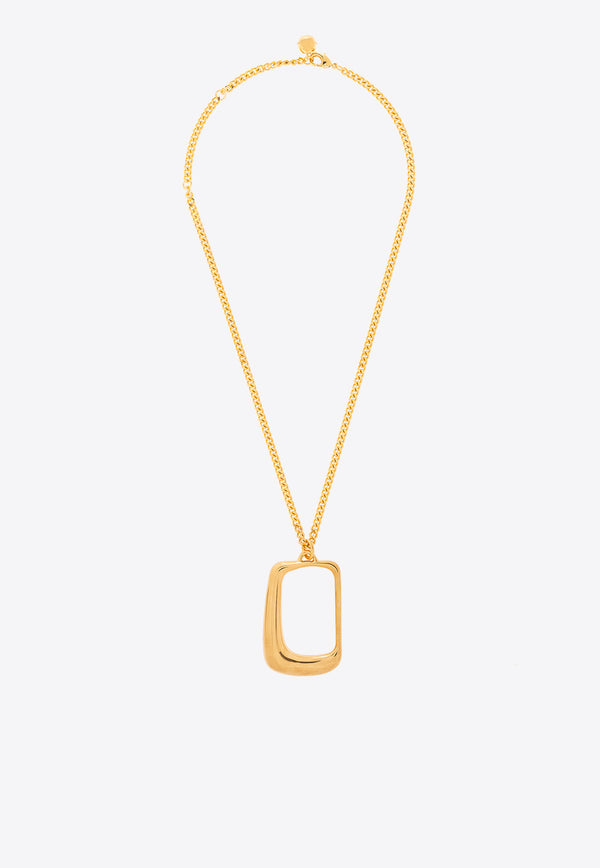 Jacquemus Le Collier Ovalo J Pendant Necklace Gold 241JW651 5845-270