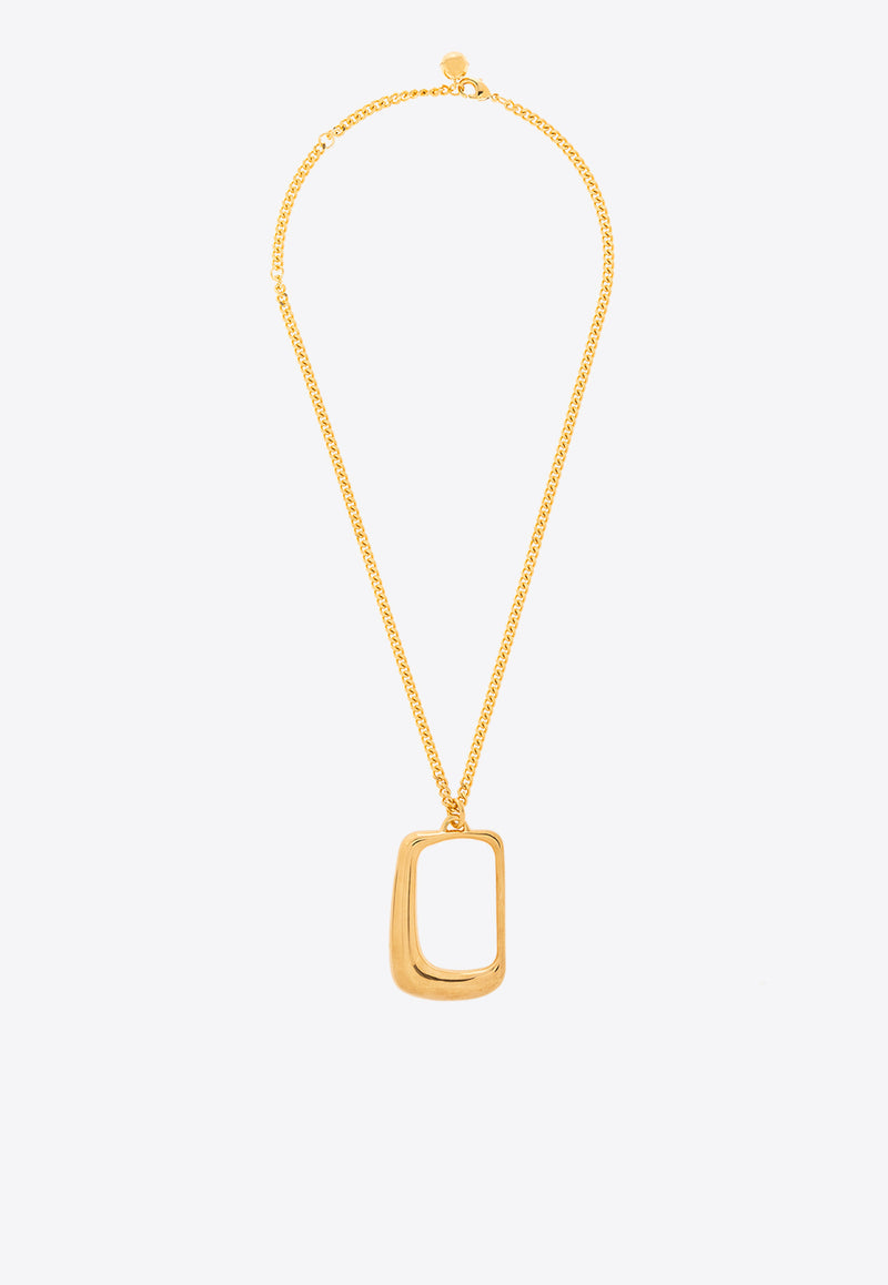 Jacquemus Le Collier Ovalo J Pendant Necklace Gold 241JW651 5845-270