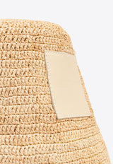 Jacquemus Le Bob Soli Raffia Bucket Hat
 Beige 245AC642 3060-120