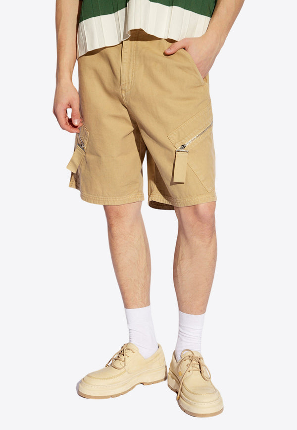 Jacquemus Le Marrone Zipped Cargo Shorts
 Beige 245PA095 1485-150