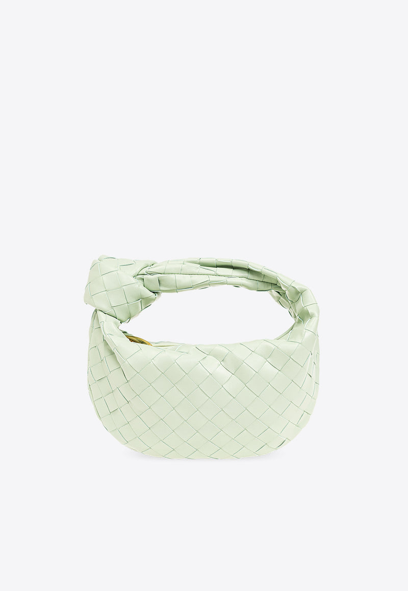 Bottega Veneta Mini Jodie Top Handle Bag in Intrecciato Leather Fresh Mint 651876 VCPP5-1861