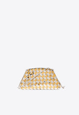 Bottega Veneta Mini Pouch in Laminated Leather Gold 778504 V3X71-8105