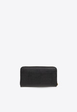 Dolce 
Gabbana Zip-Around Grained Leather Wallet Black BI0473 A1001-80999