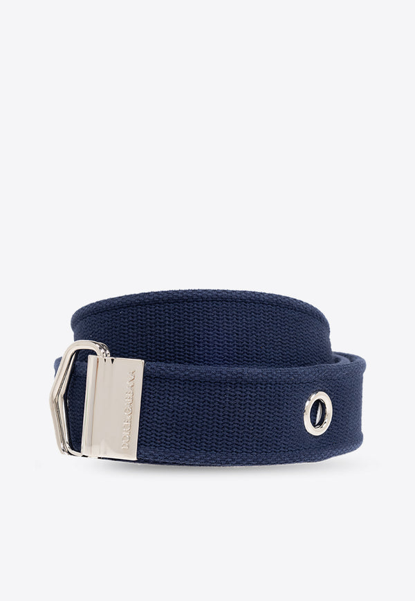 Dolce 
Gabbana Branded Tape Belt Navy BC4851 AQ048-8D600