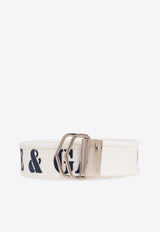 Dolce 
Gabbana Branded Tape Belt White BC4851 AQ048-89951