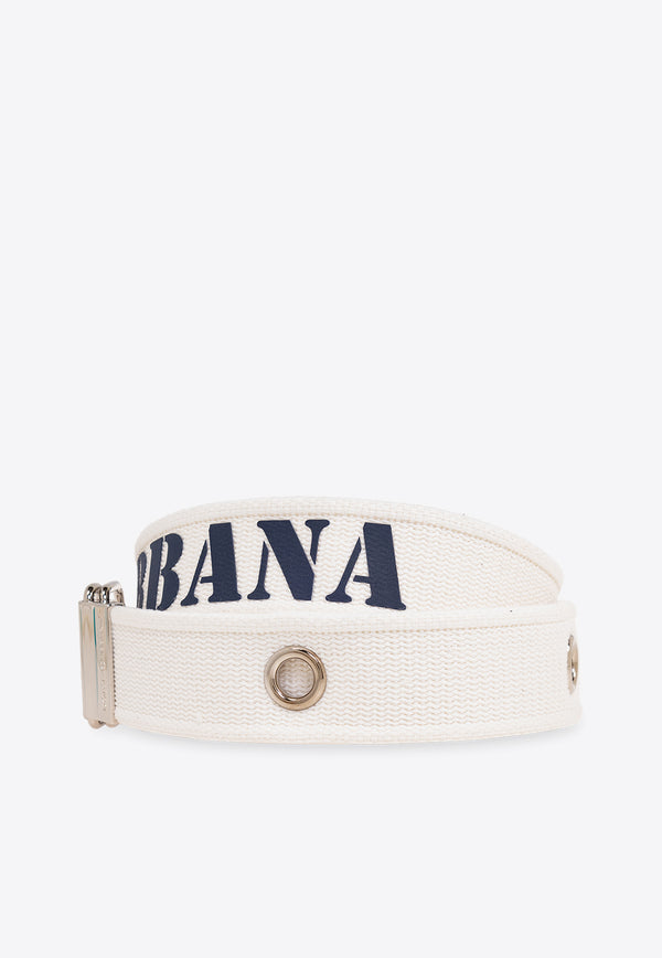 Dolce 
Gabbana Branded Tape Belt White BC4851 AQ048-89951