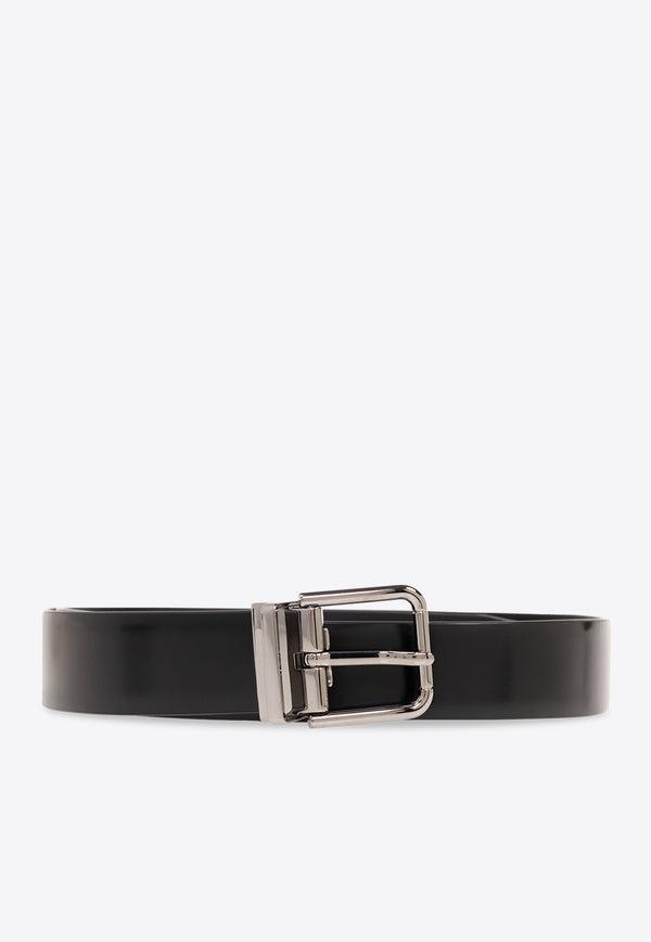 Dolce 
Gabbana Brushed Calfskin Belt Black BC4703 AI935-80999