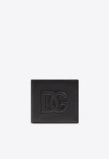 Dolce 
Gabbana DG Logo Leather Bi-Fold Wallet Black BP1321 AT489-80999