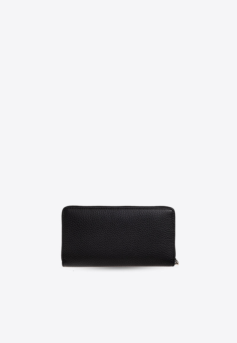 Dolce 
Gabbana Zip-Around DG Logo Wallet Black BP1672 AT489-80999