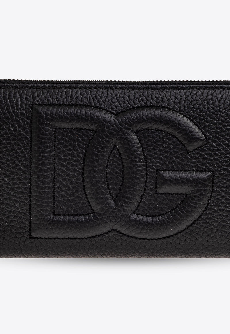 Dolce 
Gabbana Zip-Around DG Logo Wallet Black BP1672 AT489-80999