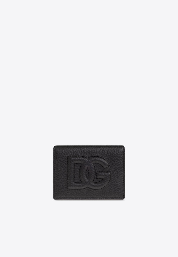 Dolce 
Gabbana DG Logo Calfskin Cardholder Black BP1643 AT489-80999