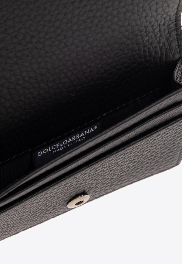 Dolce 
Gabbana DG Logo Calfskin Cardholder Black BP1643 AT489-80999