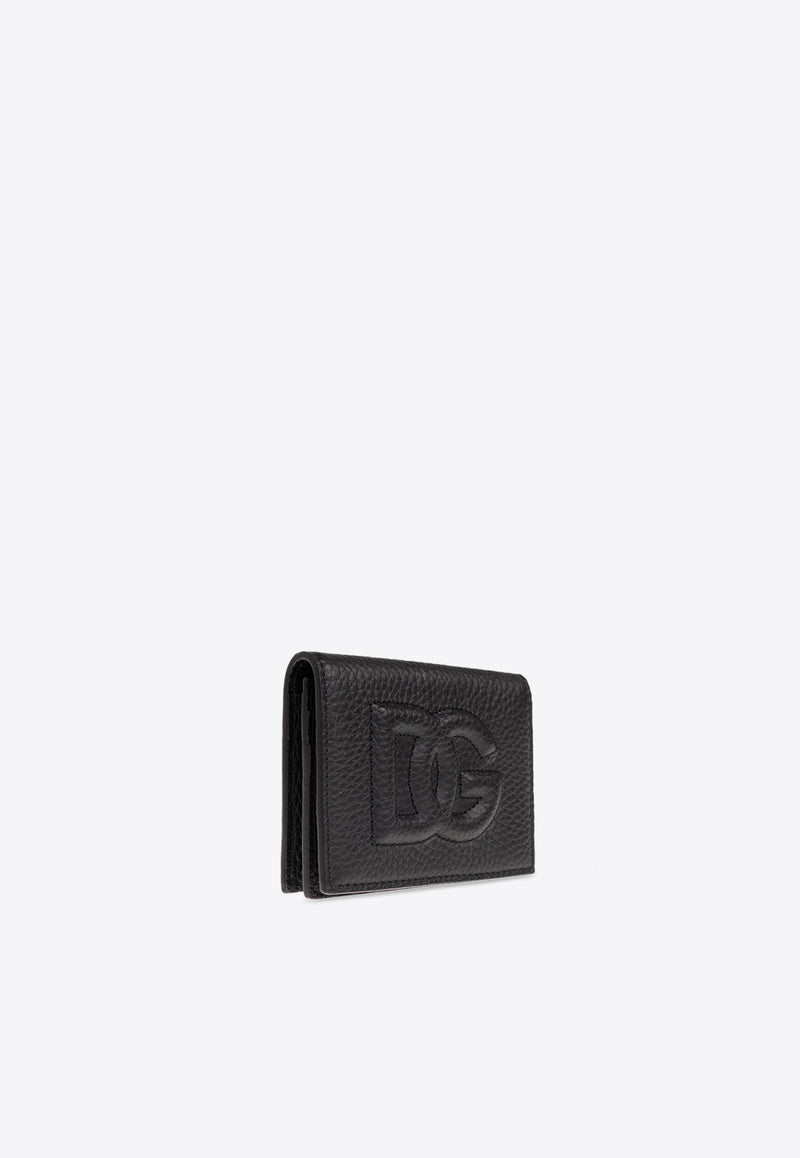 Dolce 
Gabbana DG Logo Calfskin Cardholder Black BP1643 AT489-80999