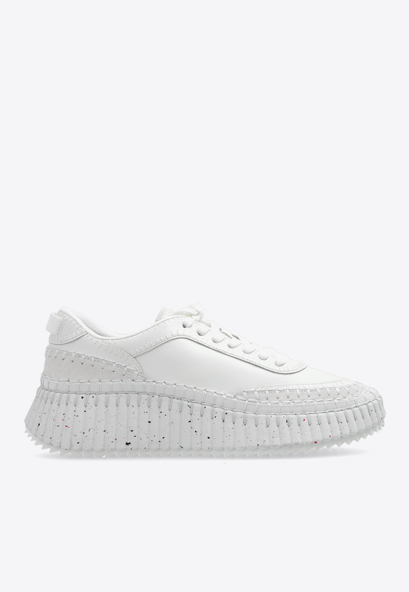 Chloé Nama Low-Top Sneakers White CHC24S00R BD-100