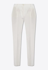 Dolce 
Gabbana, NOOS, VTK, Women, Clothing, Pants, Slim-Leg Pants, Tailored Pants, Workwear, Workwear Pants Slim-Leg Wool-Blend Pants White FT0CXT FUCCS-W0001