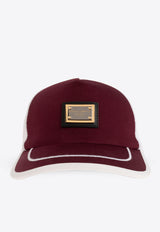 Dolce 
Gabbana, NOOS, VTK, Men, Accessories, Caps Logo Plaque Trucker Cap Bordeaux GH874Z FUFJU-F0517