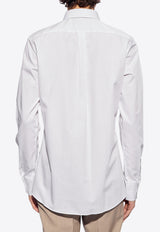 Dolce 
Gabbana, NOOS, VTK, Men, Clothing, Shirts, Formal Shirts, Striped Shirts, Long-Sleeved Shirts Pinstriped Long-Sleeved Shirt White G5LP8T FR5ZF-S8051