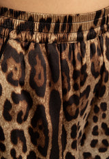 Dolce 
Gabbana, NOOS, VTK, Women, Clothing, Shorts, Mini Shorts, pattern:Animal Print Leopard Print Silk Shorts Brown FTAM7T FSAXY-HY13M