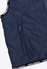 Dolce 
Gabbana Kids Reversible Quilted Vest L4JB6I G7K8O-S9000