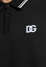 Dolce 
Gabbana Logo-Embroidered Polo T-shirt GXZ02Z JBCBZ-N0000