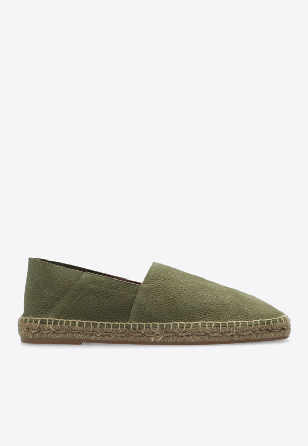 Tom Ford Barnes Suede Espadrilles Green J1165 LCL251N-3EB04