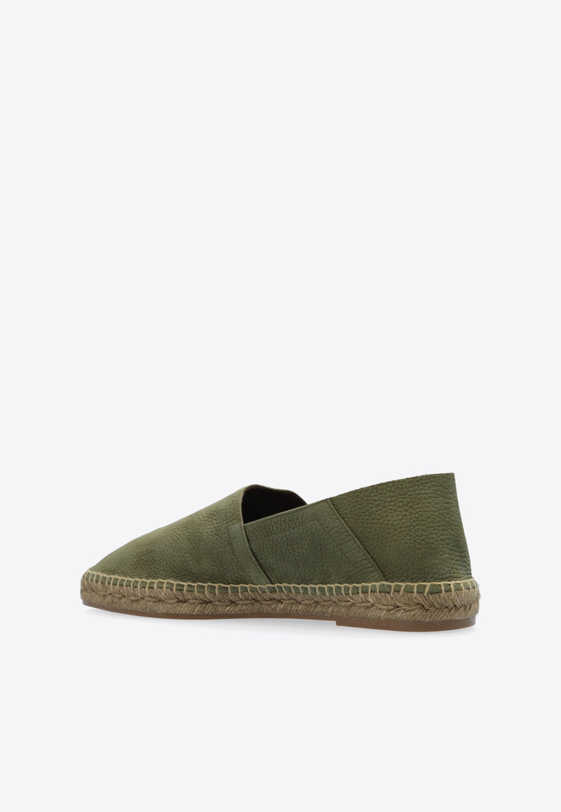 Tom Ford Barnes Suede Espadrilles Green J1165 LCL251N-3EB04