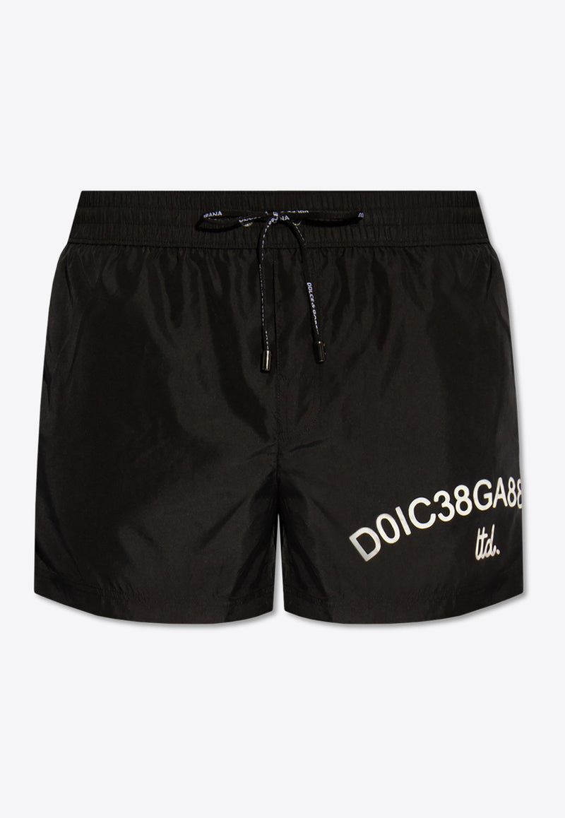 Dolce 
Gabbana Logo-Printed Swim Shorts KĄPIELOWE M4F31T FUSFW-N0000