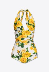 Dolce 
Gabbana Floral One-Piece Swimsuit O9A06J FSG1S-HA3VO