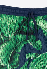 Dolce 
Gabbana Kids Boys Banana Leaves Mesh Shorts L4JQS1 G7K7Q-H4005