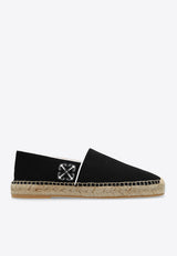 Off-White Anglette Arrow Embroidered Espadrilles Black OMIB007S24 FAB001-1001