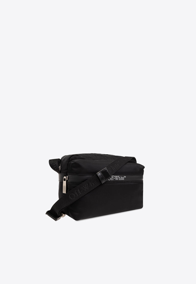 Off-White Outdoor Logo Print Camera Bag Black OMNQ081S24 FAB001-1000